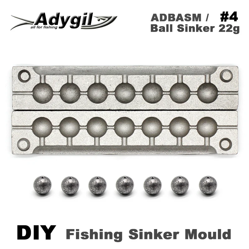 Adygil DIY рыболовный шар грузило форма ADBASM/#4 шариковое 22 г 7 полостей | Спорт и