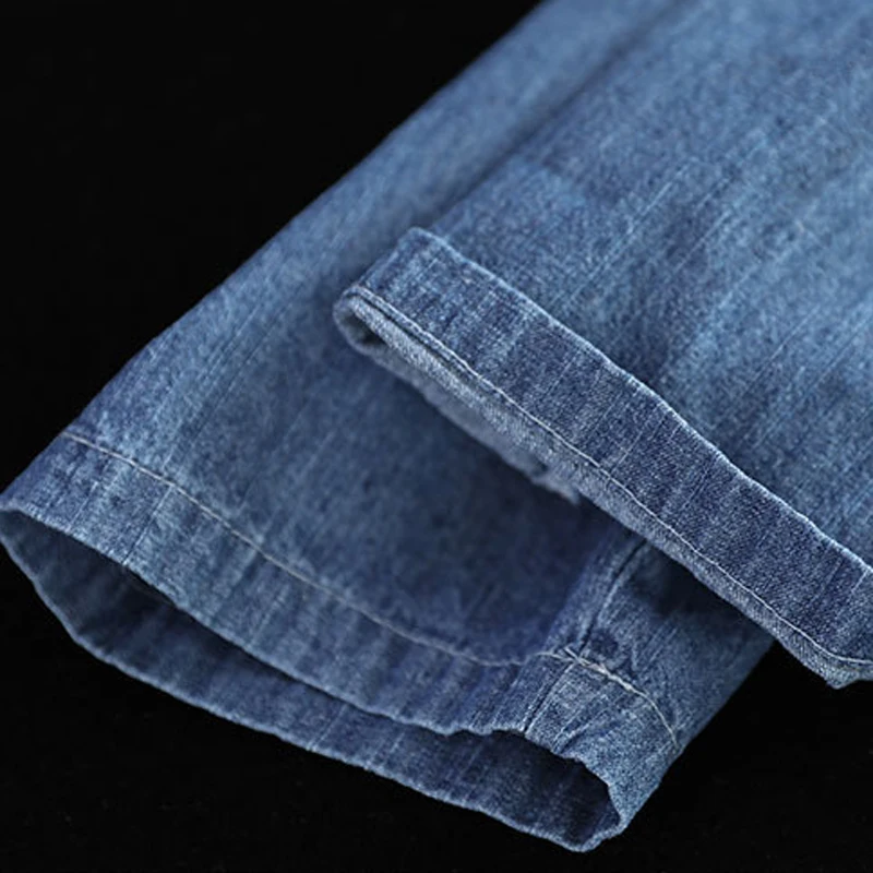 

Women Loose Denim Shirt Plus Size Long Sleeve for Spring Stand Collar Retro Vintage Blue Straight Casual Tops B01171445