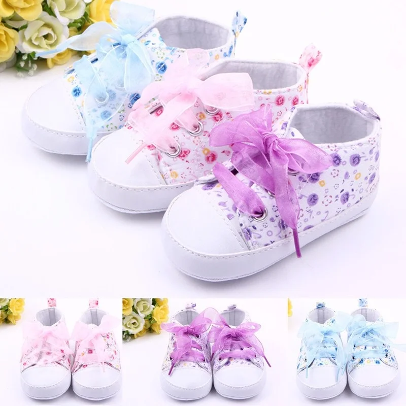 Детская обувь для малышей носки с мелким цветочным принтом младенцев 0-12 месяцев