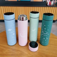 smart thermal bottle display temperature thermal mug stainless steel food thermos for tea water bottle with heating stanley cup