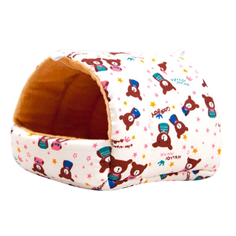 sleeping bed hammock for hamster squirrel sugar glider small animals pets soft cotton fleece hanging house for guinea pig cages free global shipping