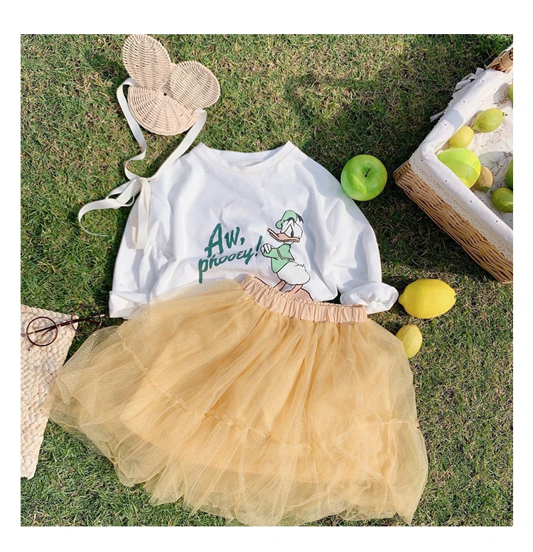 Летние платья детская одежда фатиновая юбка с оборками для девочек многослойное