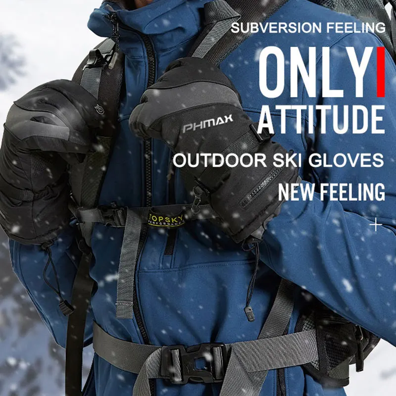 

Winter Ski Gloves Men Women Thermal Fleece Snowboard Gloves Touchscreen Waterproof Warm Gloves For Skiing Skating Riding