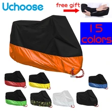 Universal Outdoor Motorcycle Cover Tarpaulin M-4XL UV Protector Scooter All Season Waterproof  Dustproof Bike Motor Cloth Lock