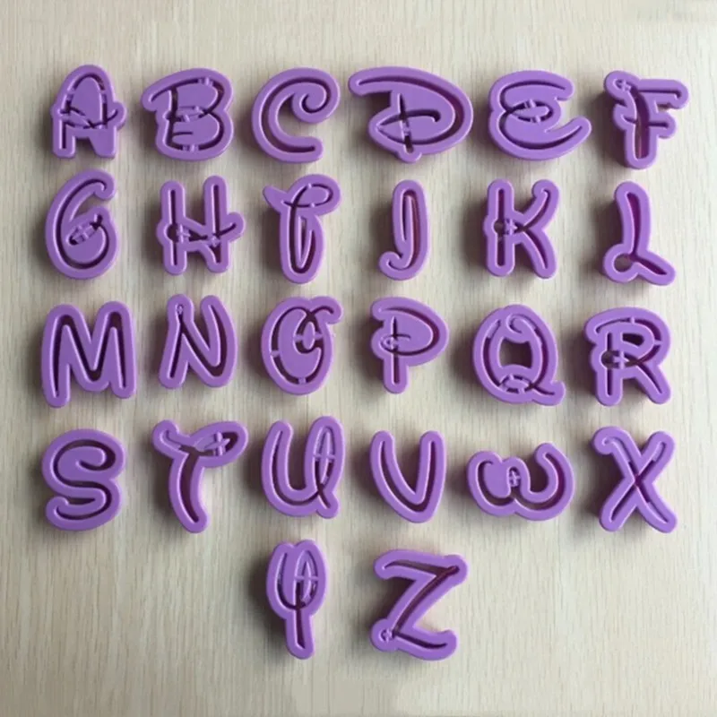 

26 English Letter Shape Cake cookie cutter fondant cake decorating tools cake decoration mold cake moulds 020173
