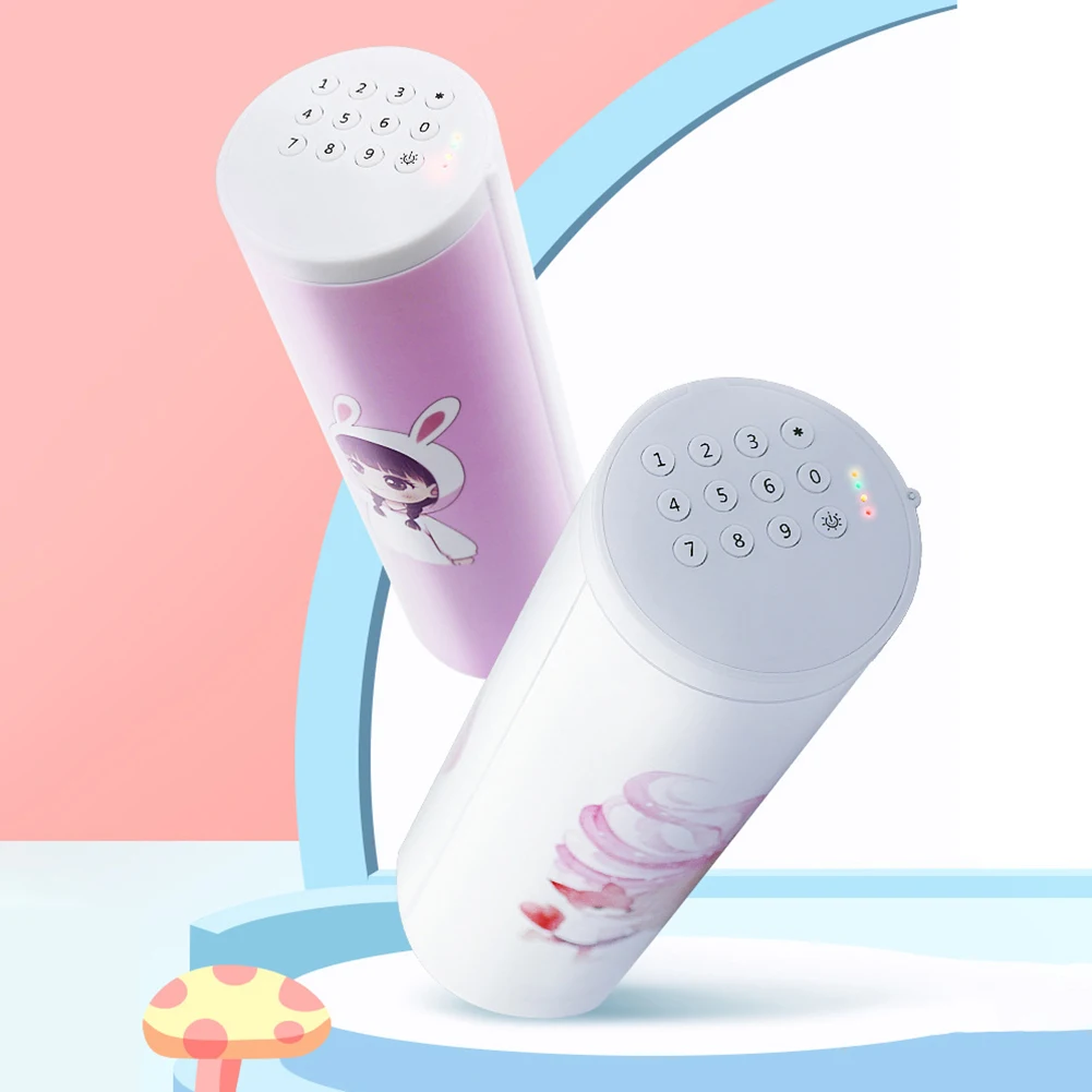 Интеллектуальная коробка для карандашей с паролем мультяшным рисунком