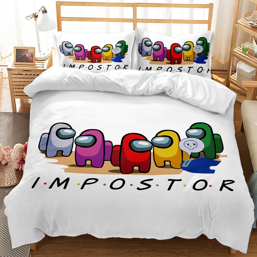 

3D printing cartoon animation bedding set quilt cover large size super comfortable texture warm color bedroom cover cute anime s
