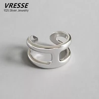 2020 hot copper female fashion letters ring old head large retro h gothic women jewelry subtitle fashion adjustable ring