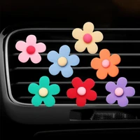 80 hot sales car aromatherapy clip flower shape good smell plastic auto air conditioning vent perfume clip for car