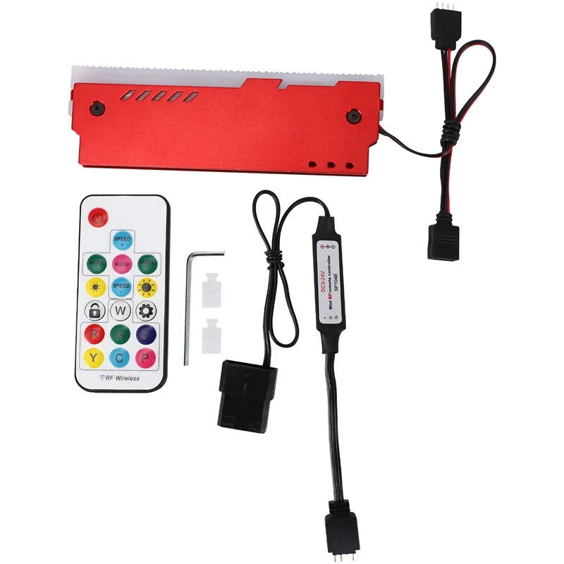 Rgb-настройка LED с пультом дистанционного управления теплоотвод ОЗУ алюминиевый