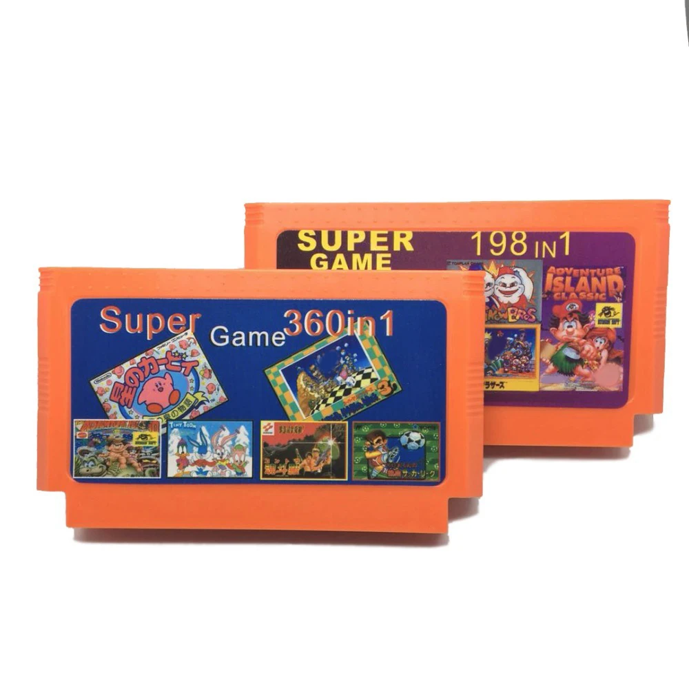 Горячая Распродажа 2 шт. Коллекция игр (360 в 1 + 198 1) 60 контактов игровой Картридж для