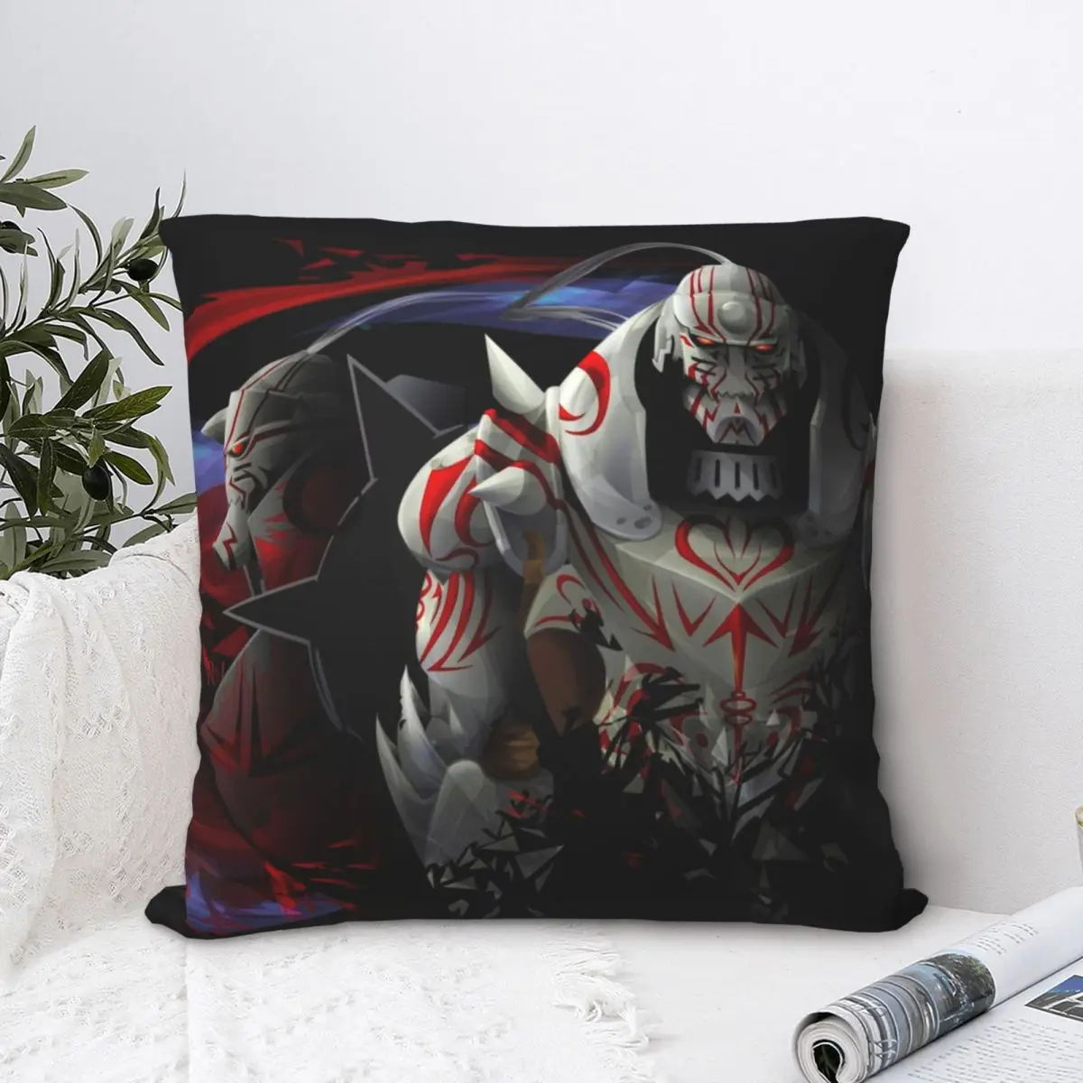 

Alphonse Elric Throw Pillow Case Fullmetal Alchemist Winry Rockbell Fantasy Manga Cushion For Home Decorative Hug Pillowcase