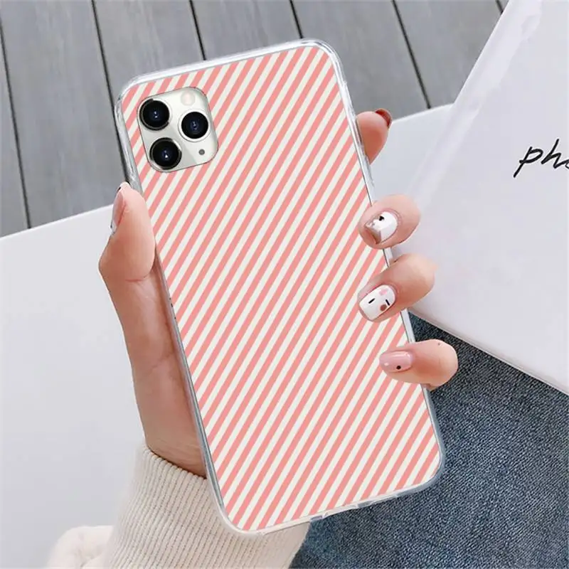

Beautiful Stripe Phone Case For iphone 12 5 5s 5c se 6 6s 7 8 plus x xs xr 11 pro max mini