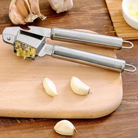 metal garlic press fashion design presser and crusher portable garlic mincer chopper crusher slicer grater with great handle