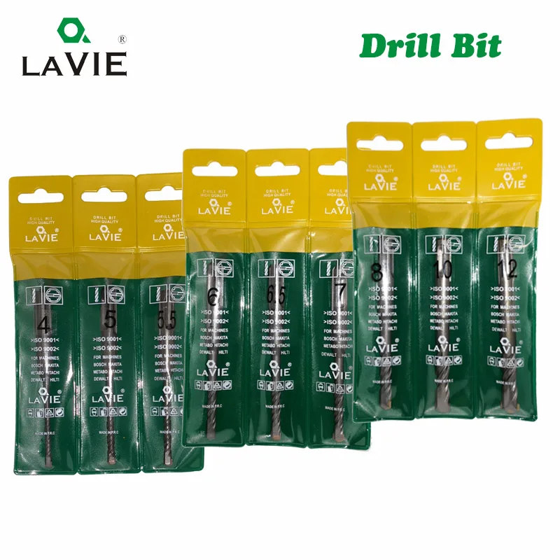 

9pcs Electric Hammer Sds Plus Drill Bits Set 110mm Concrete Wall Brick Block Masonry Hole Saw Drilling 4mm 5mm 6mm 017