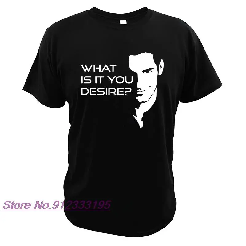 Футболка Lucifer Morningstar Повседневная футболка из 100% хлопка с коротким рукавом и