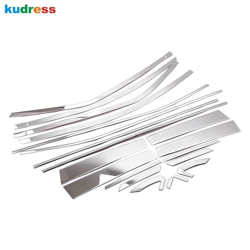 For Toyota Corolla (E170) 2013 2014 Stainless Steel Door Window Trim Centre Pillar Decoration Cover Sticker Car Accessories |