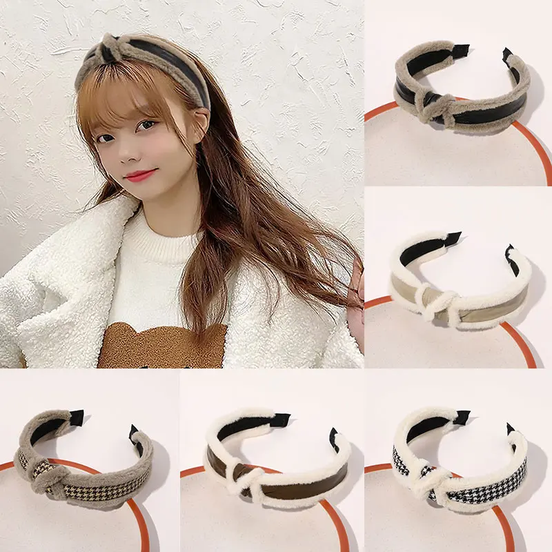 Крест узел и сердечком повязка на голову изготовленные из полиуретановой кожи