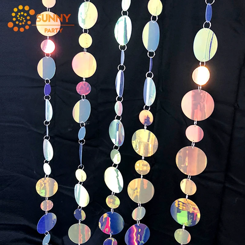 Гирлянда с лазерным блеском кольцом и сердечком для правильной геометрической