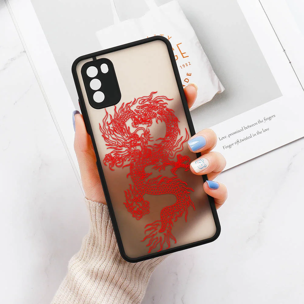

Poco X3 Pro Case Silicone Hard PC Dragon For Fundas Xiaomi Redmi Note 10 9 8 7 Pro Max Poco M3 X3 NFC F3 Cover Coque Redmi 9C 9A