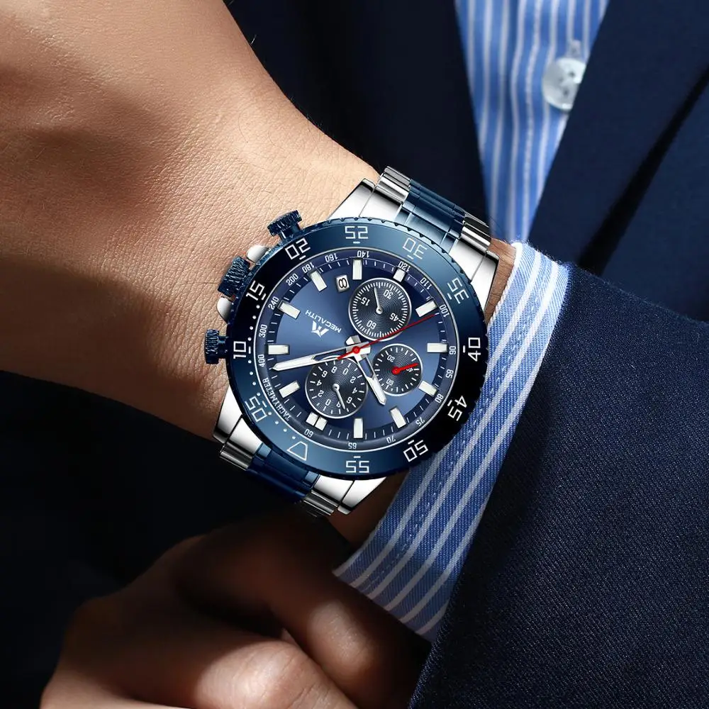 Мегалитическая цена оптовой продажи для мужчин часы топ модного бренда