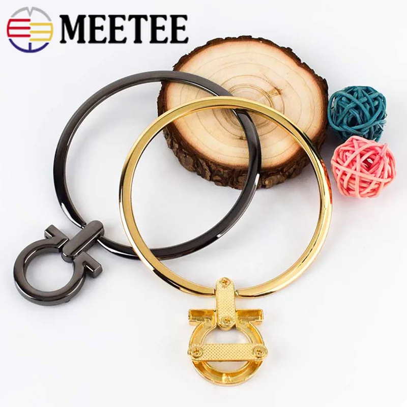 Meetee 2 шт. 8 8*14 см металлические круглые ручки аксессуары для багажа рукоделия