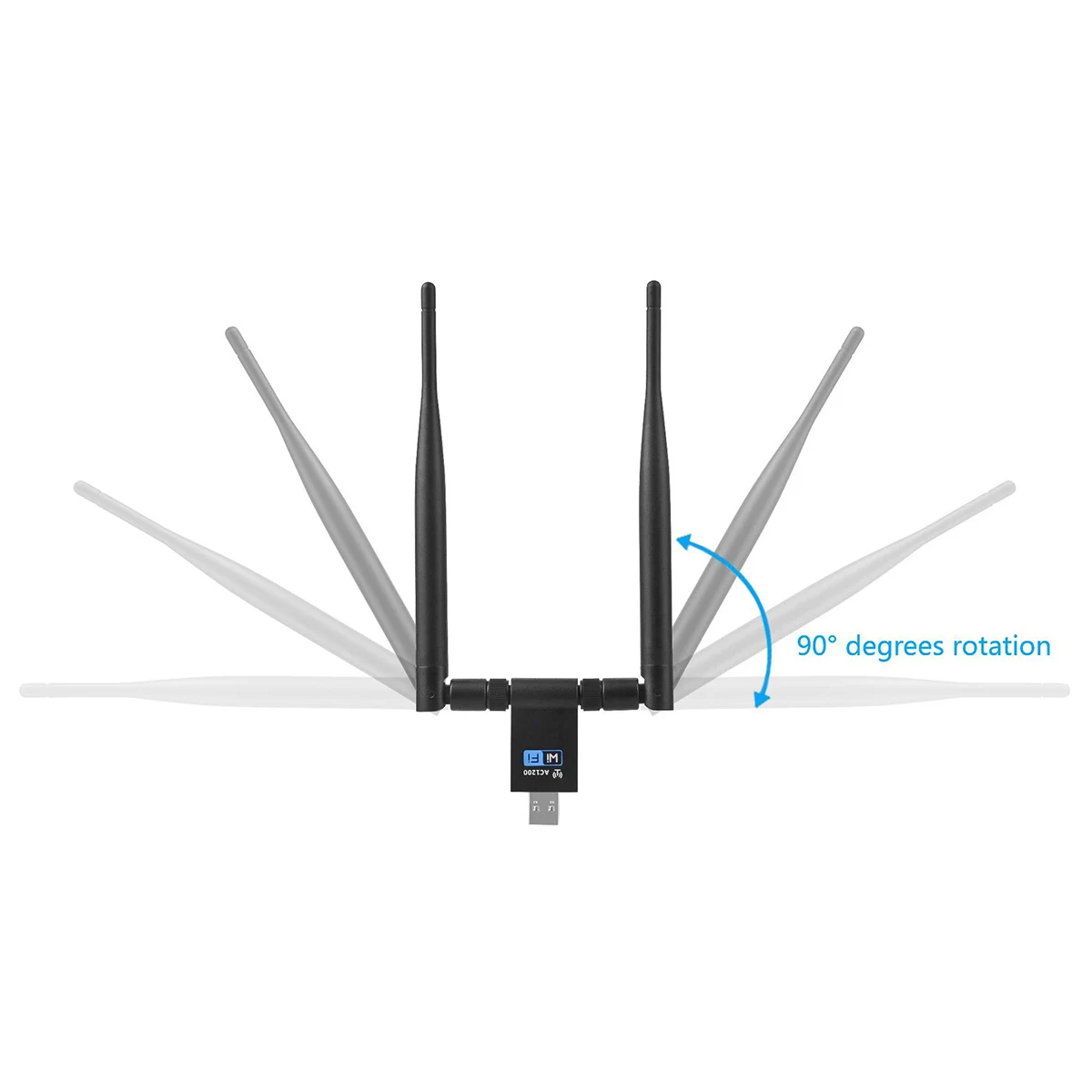 USB 3 0 Wi-Fi Беспроводной адаптер 5 ГГц/2 4 ГГц 1200 Мбит/с WiFi-ключ двойная антенна для
