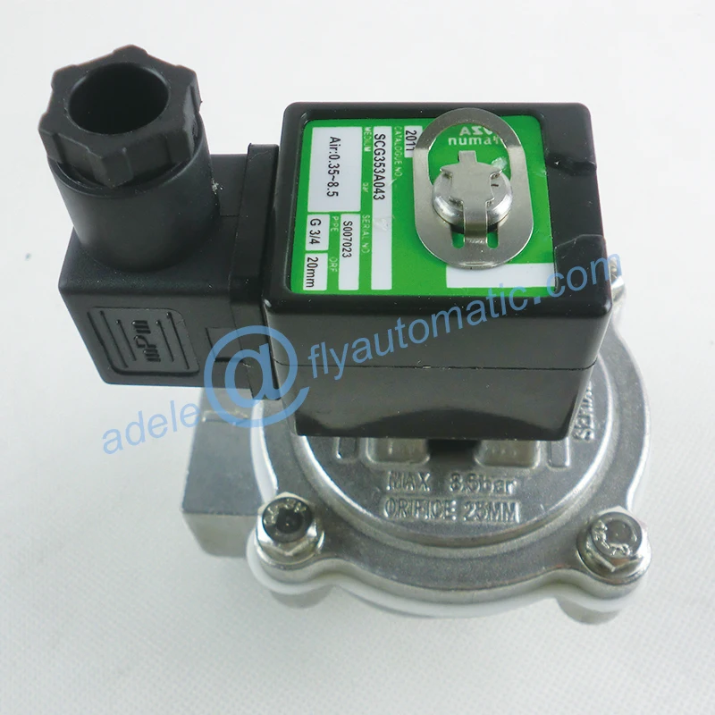 SCG353A043 ASCO 3/4 &quotАлюминиевый сплав нормальный Colse импульсные струйные клапаны -