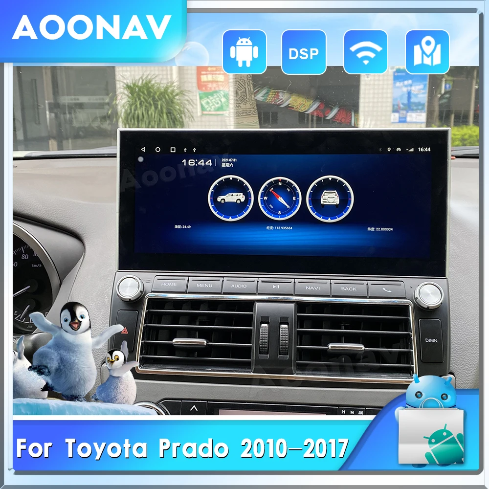 Автомобильный радиоприемник 128G Android10.0 для Toyota Prado 2010 2011 2012 2013-2017 автомобильный