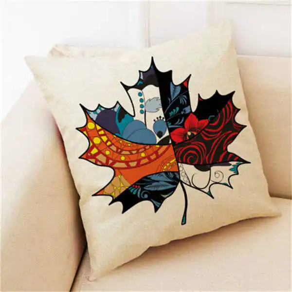 Коврики на подушки с изображением листьев и желтого клена | Дом сад