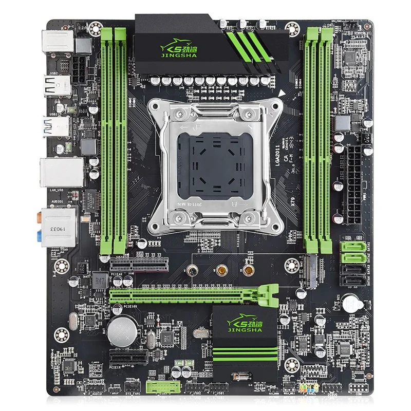 JINGSHA X79 LGA 2011 материнская плата 4 канальный DDR3 64G регистровая и ecc память