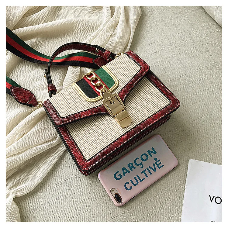 Женская сумка женская через плечо атласная Новинка 2019 Сумка с цепочкой модная