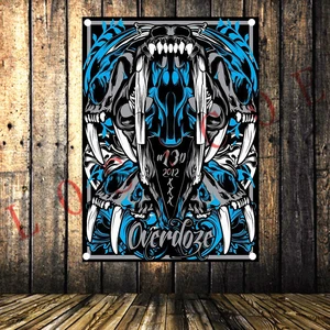 Hard Rock Heavy Metal Music Banners & Flags Tapestry Band Posters HD Canvas Printing Art Tapestry Mural Wall Decoration Gift