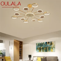 oulala nordic pendant lights gold contemporary led lamp creative decoration fixture for home living room