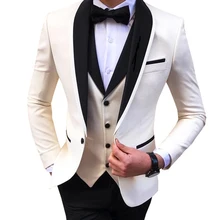 Blazer único breasted casamento noivo terno pico lapela smoking para homem ternos de casamento formatura melhor homem terno (1)