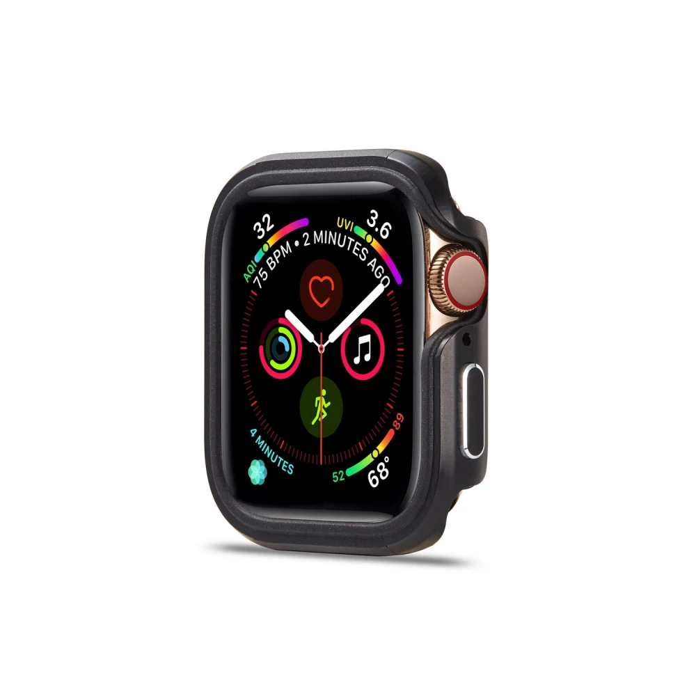 Чехол для Apple Watch Series 5 4 TPU+ металлический защитный чехол из алюминиевого сплава для iWatch 40 44 мм Рамка 40 мм 44 мм бампер оболочка