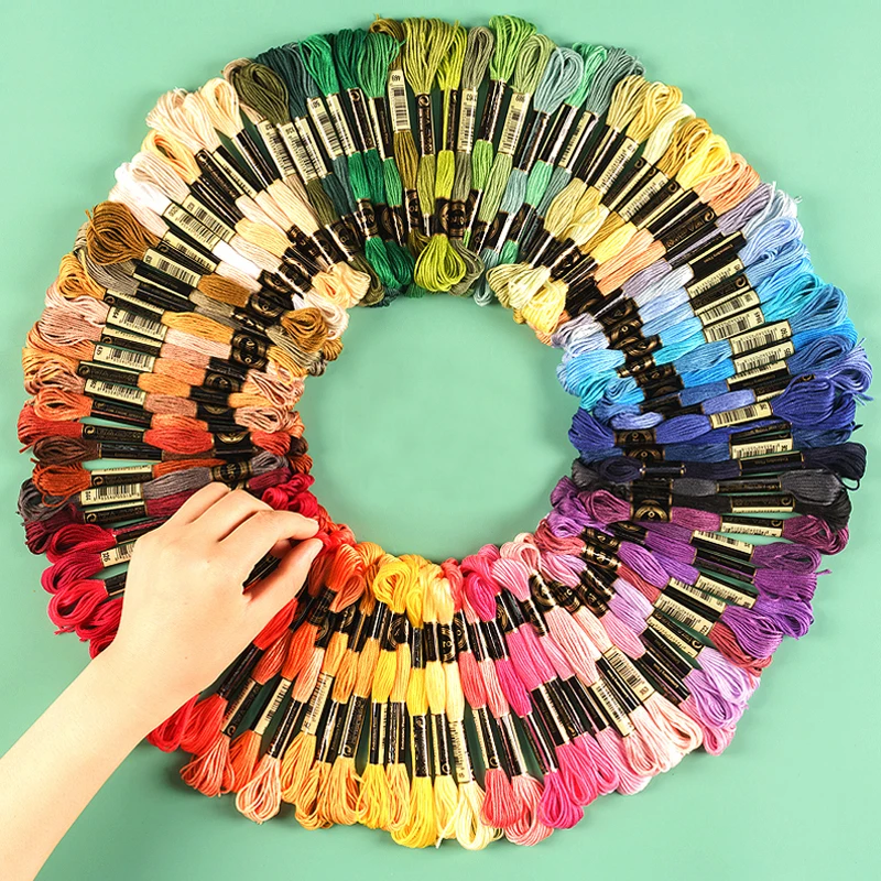 Новый 50/100/200/447 Цвета вышивки &quotсделай сам&quot шелковые нити нить Аналогичная DMC