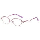 Женские очки для чтения с защитой от синего света, с металлической оправой, со стразами, розовые, фиолетовые, индивидуальные модные женские очки