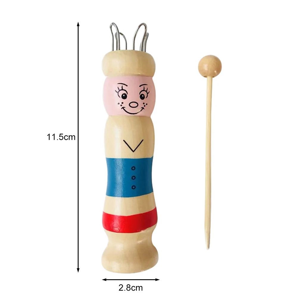 Wooden Knitting Loom Rope Weaving Tool Doll Braided Maker Yarn Wool Set Needlework Handmade Knitter | Дом и сад