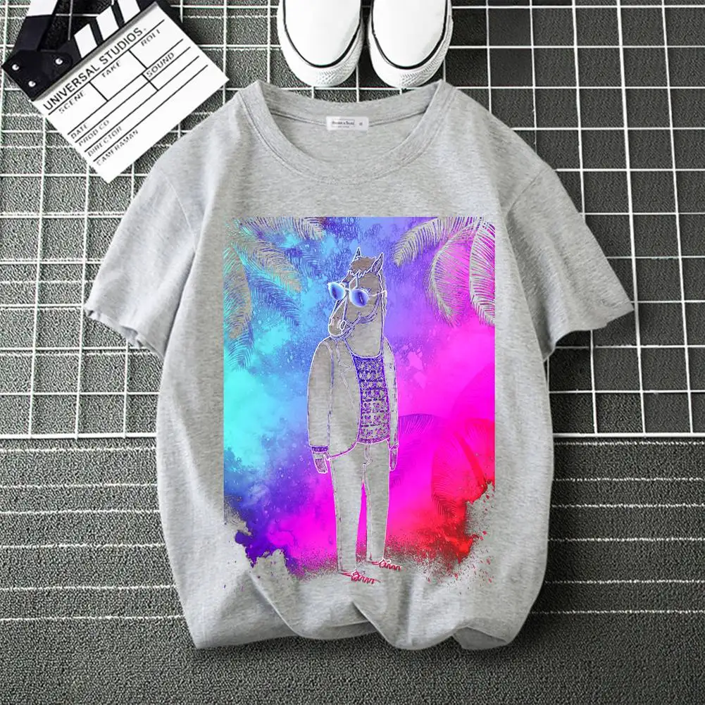 

Horseman Soul Print T-Shirts Summer Graphic Tees Funny Shirts For Men Modal T-Shirts Loose Crew Neck Short Sleeve Tops DIY Gift