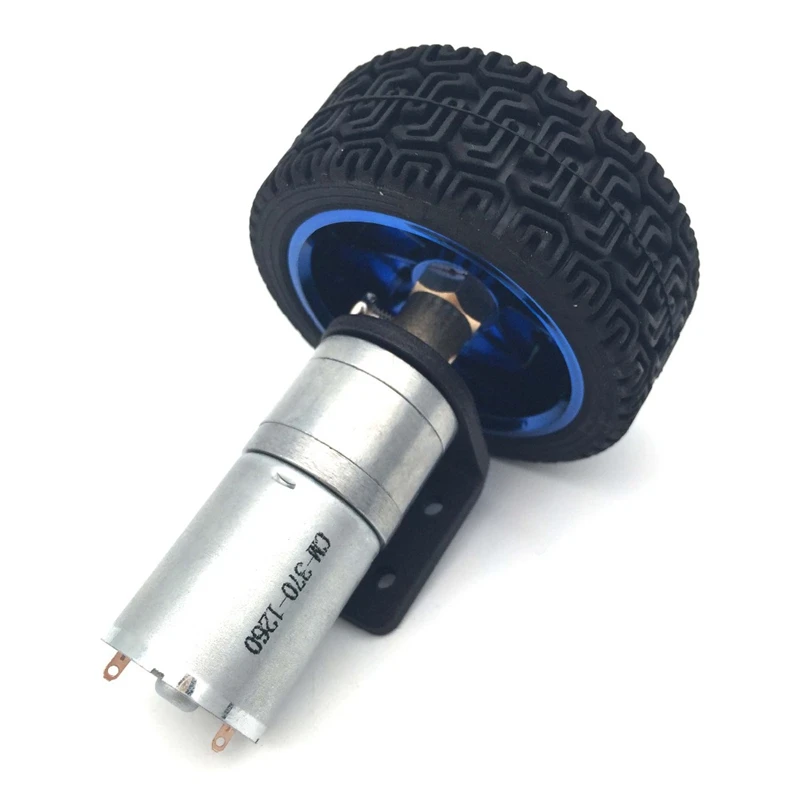 12 В постоянного тока кодировщик Шестерня двигателя 4 мм вал с креплением колесо 65