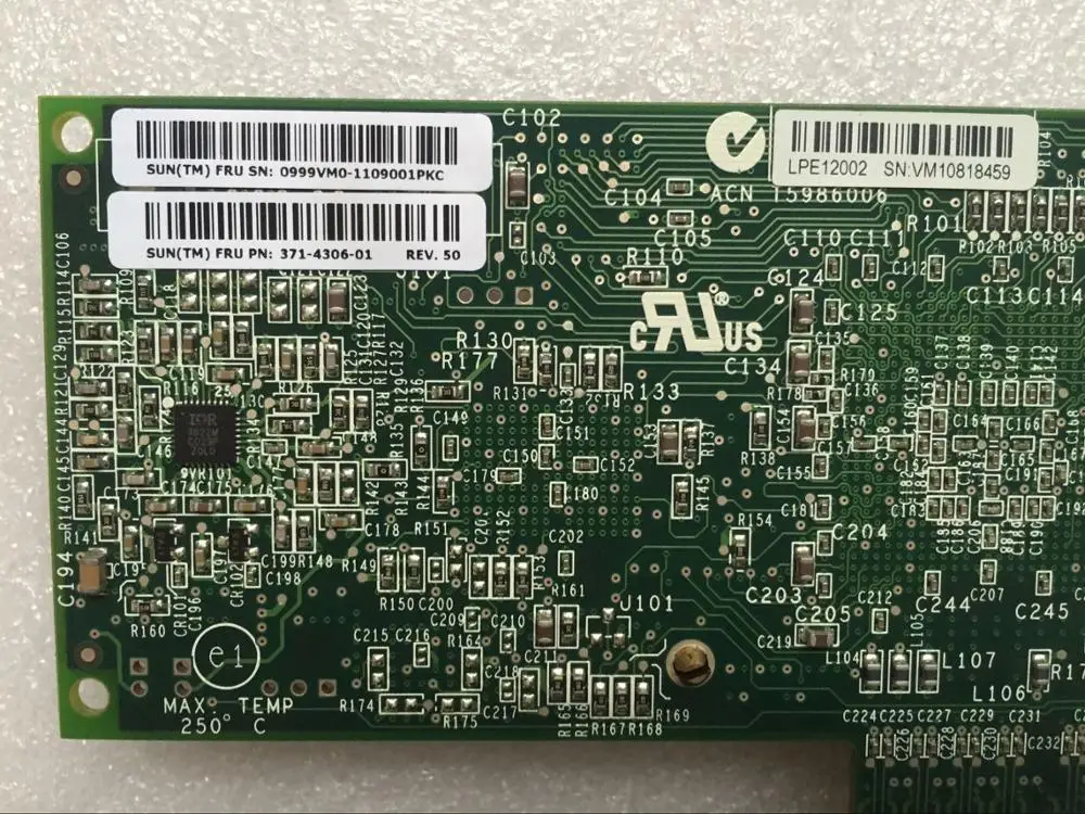 Sun 371-4306-01 эмулекс LPE12002 двухпортовый 8 Гб FC PCIe 2x Avago AFBR-5705APZ-ELX | Компьютеры и офис