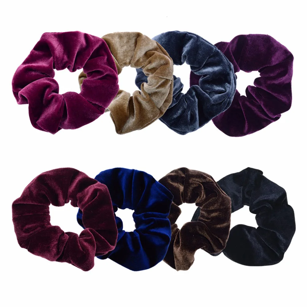 

1Pcs Soft Velvet Elastic Hair Bands Scrunchy Hair Rope for Women Girls Hair Grooming Accessories Whoelsale Bulk Orders