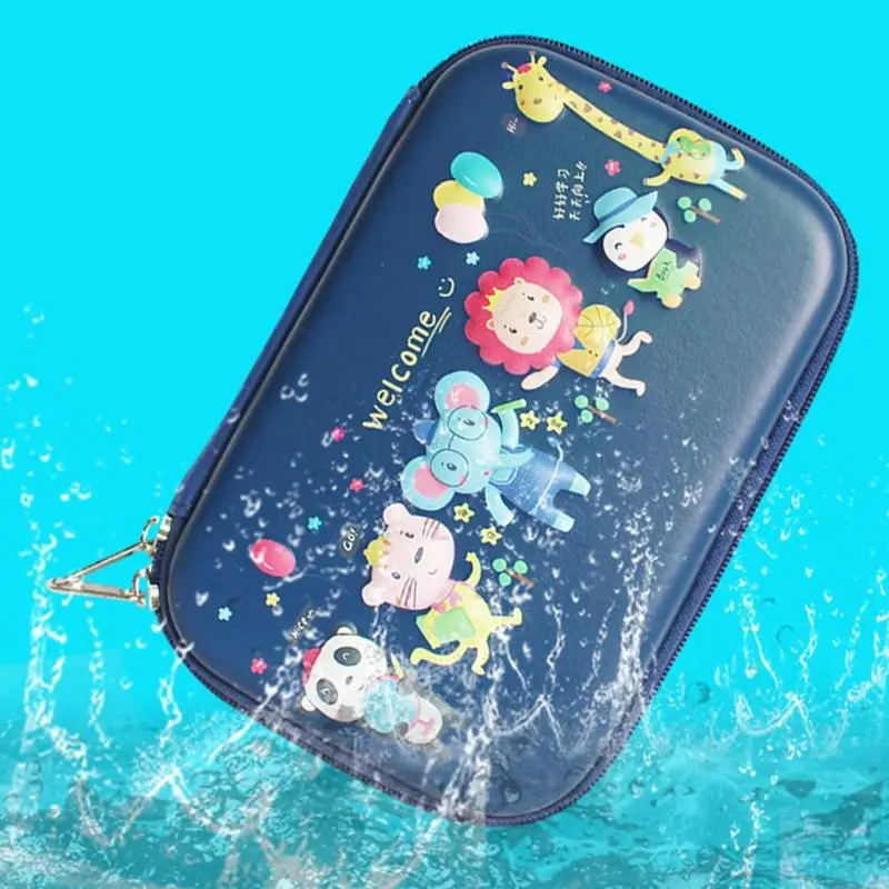 Портативный Легкий водонепроницаемый пенал из ЭВА чехол для учеников сумка