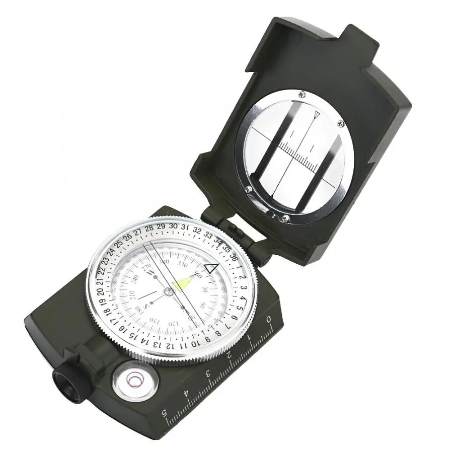 Складной Военный компас светящийся с защитой от дождя карманный для кемпинга