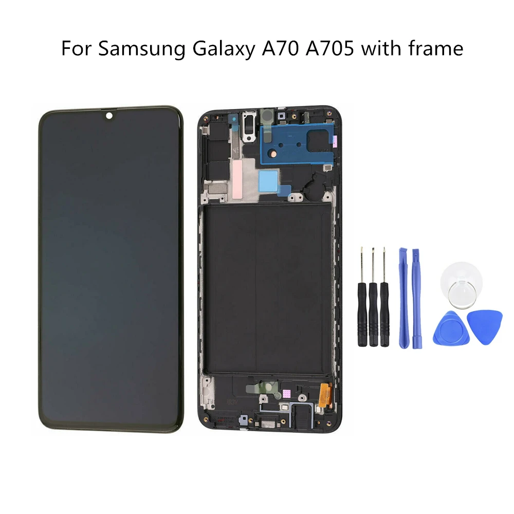 Для Samsung Galaxy A70 SM A705 ЖК дисплей сенсорный экран дигитайзер Рамка|Экраны для