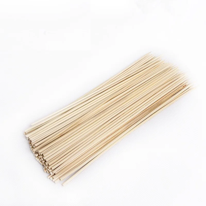 80 шт./упак. барбекю палочки бамбуковые Еда Stick мясо Одноразовые Бамбуковые знак