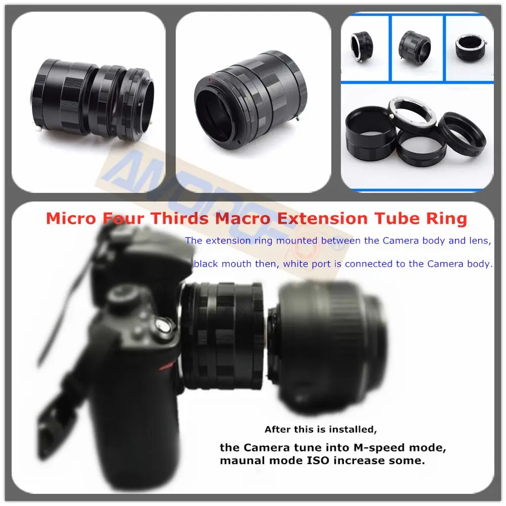 Микро 4/3 Удлинительное макрокольцо Совместимо с Olympus PEN E P1/E P2/E P3/E PL1/E PM1/OM D Panasonic Lu mix