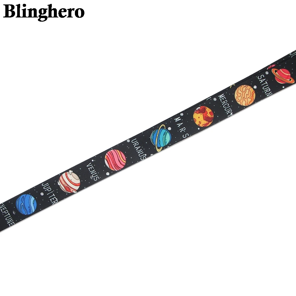 CA1509 Space Cartoon Hanging Rope Cool Lanyard for Phone Buttons Strap Lanyard with Keychain Whistle Fashion ID Badge Holder