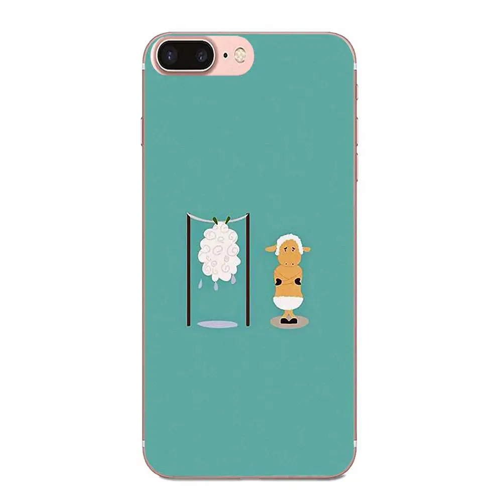 Чехол из мягкого ТПУ для Apple iPhone 4 5 5C 6 6S 7 8 11 Plus Pro X XS Max XR овечья шерсть мультфильм |